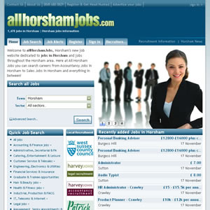 click here to visit All Horsham Jobs website